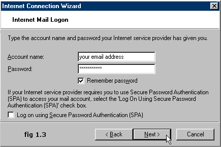 Internet Connection Wizard